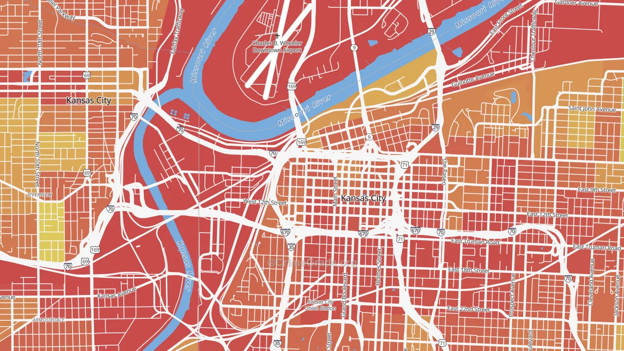 64105, MO Map of Theft Rates