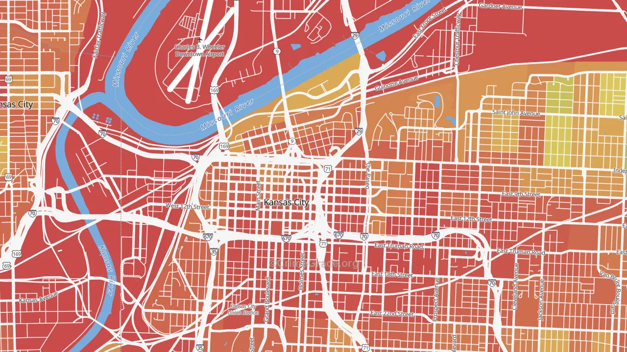 64106, MO Map of Theft Rates