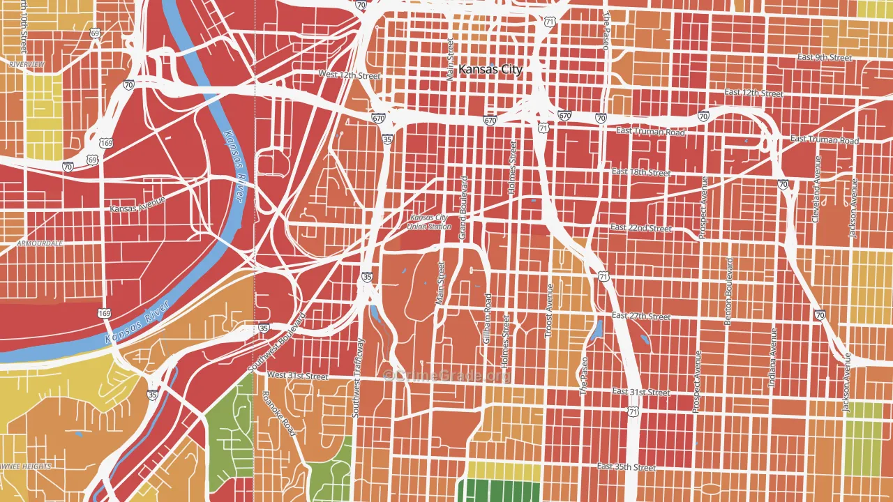 64108, MO Map of Theft Rates