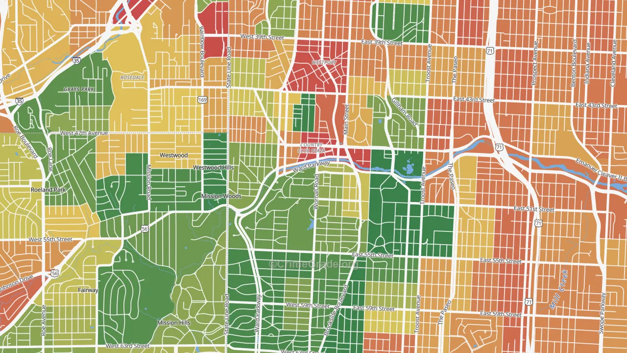 64112, MO Map of Theft Rates