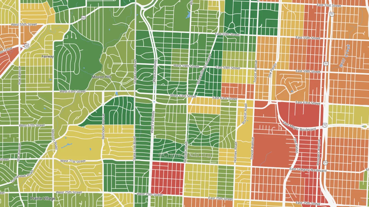 64113, MO Map of Theft Rates