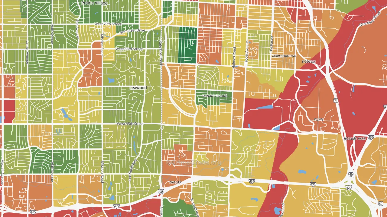 64114, MO Map of Theft Rates
