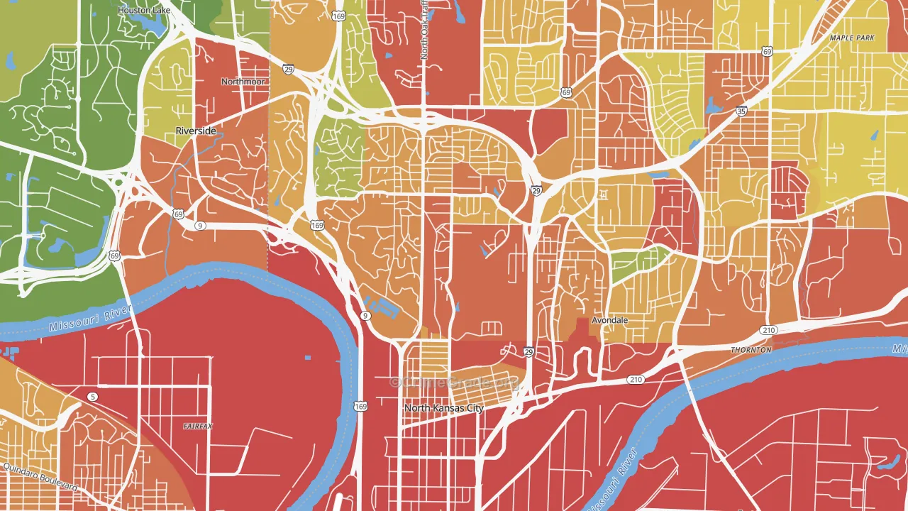 64116, MO Map of Theft Rates