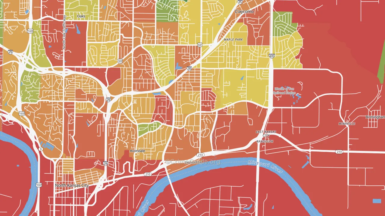64117, MO Map of Theft Rates