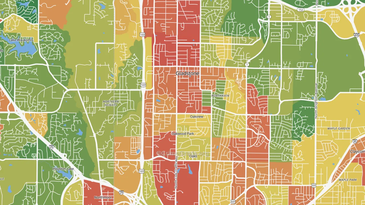 64118, MO Map of Theft Rates