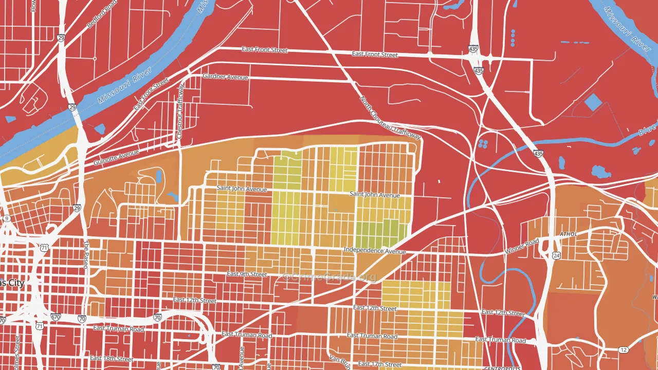 64123, MO Map of Theft Rates