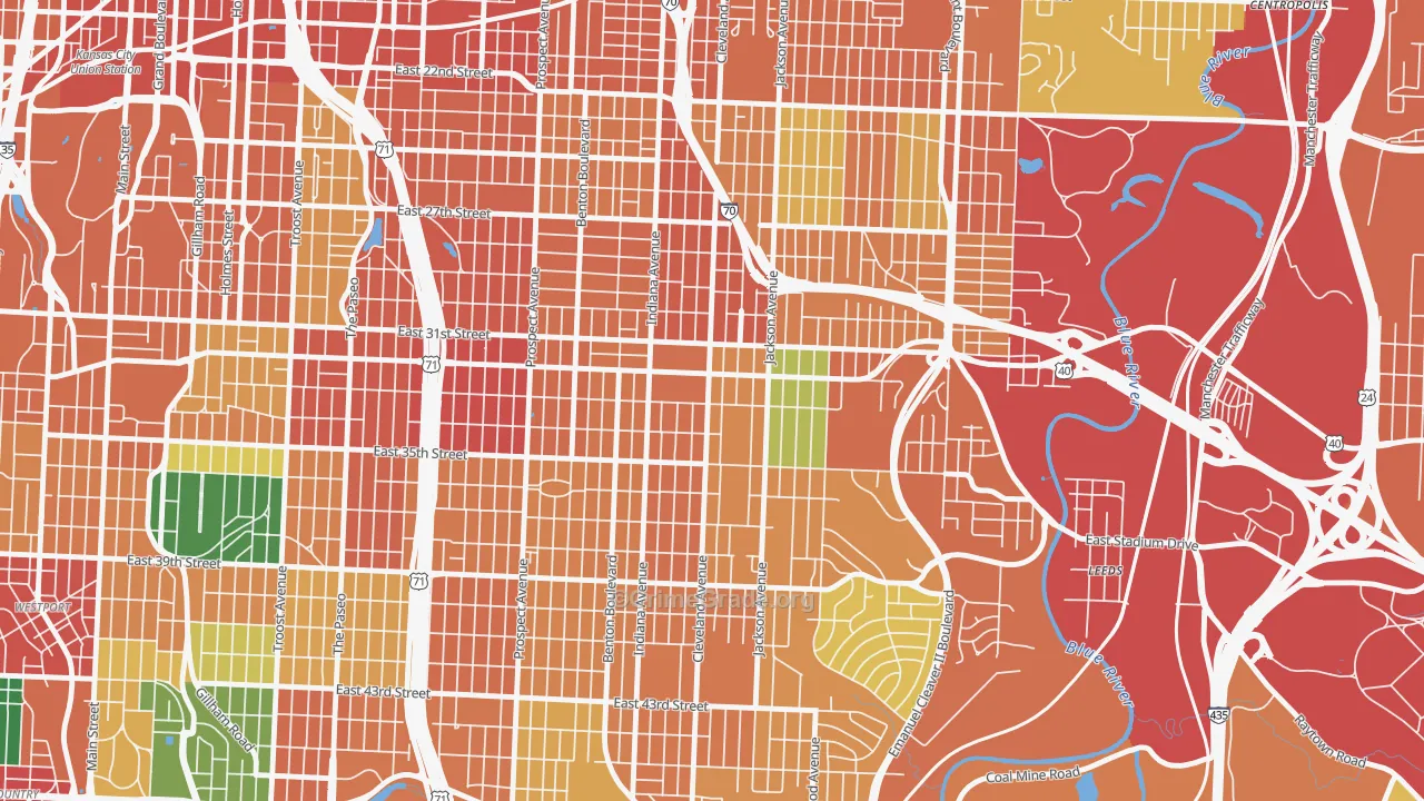 64128, MO Map of Theft Rates