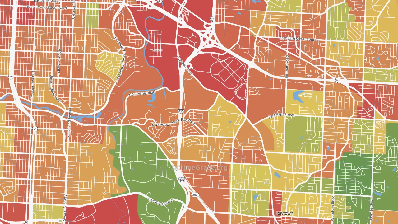 64129, MO Map of Theft Rates