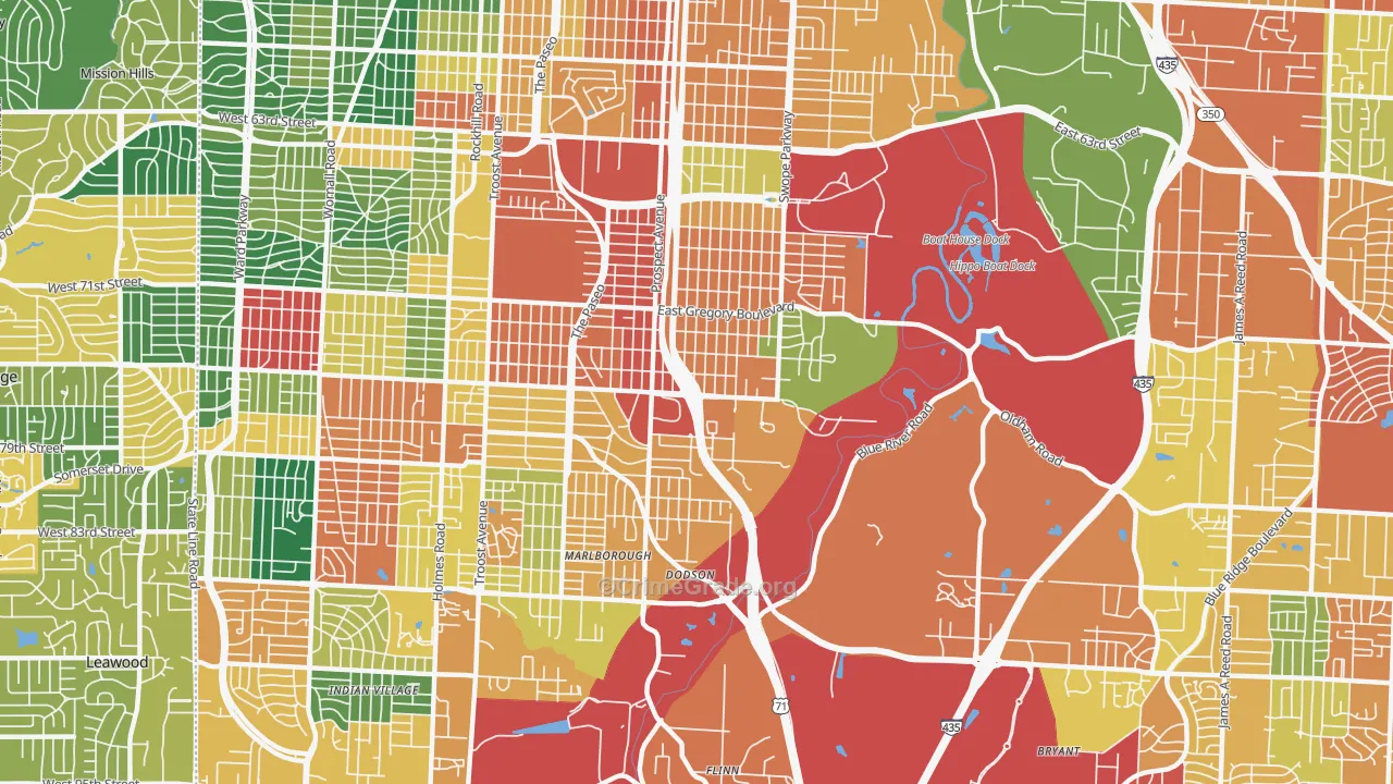 64132, MO Map of Theft Rates