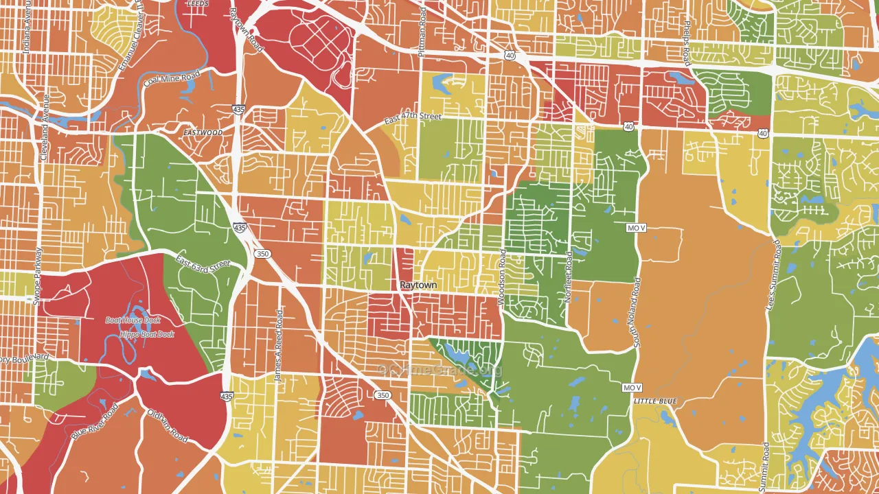 64133, MO Map of Theft Rates
