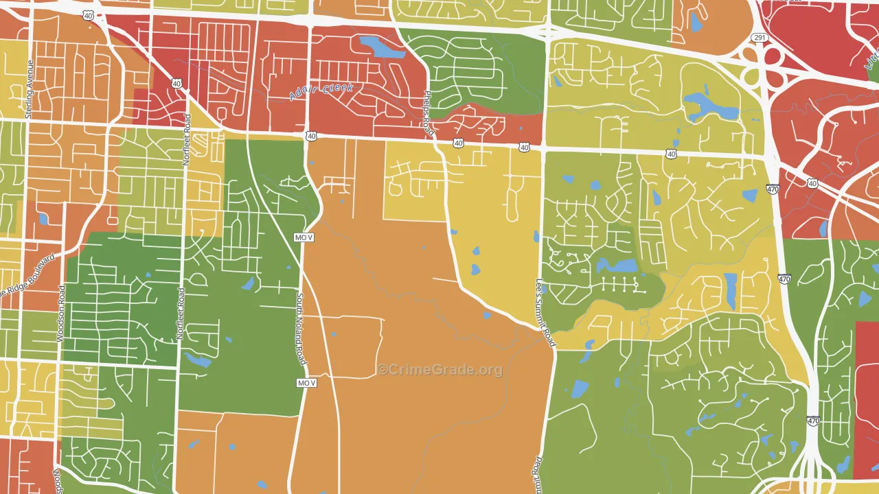 64136, MO Map of Theft Rates
