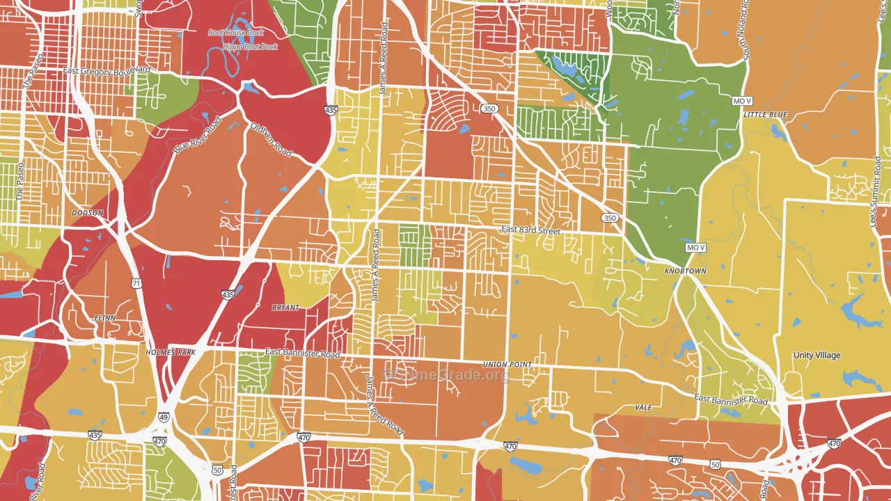 64138, MO Map of Theft Rates