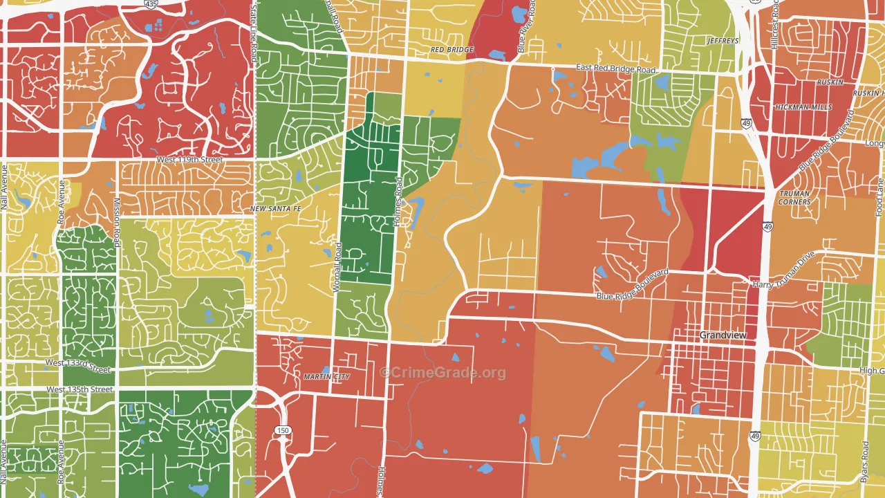 64146, MO Map of Theft Rates