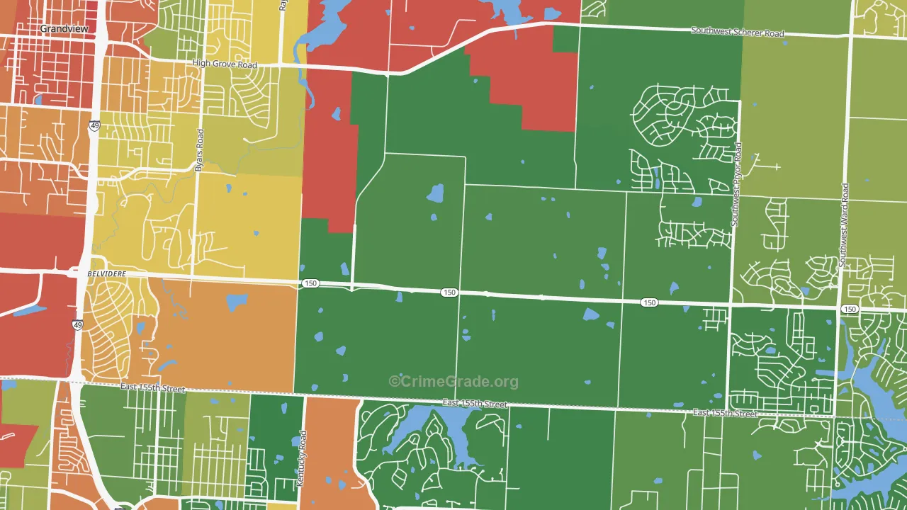64149, MO Map of Theft Rates