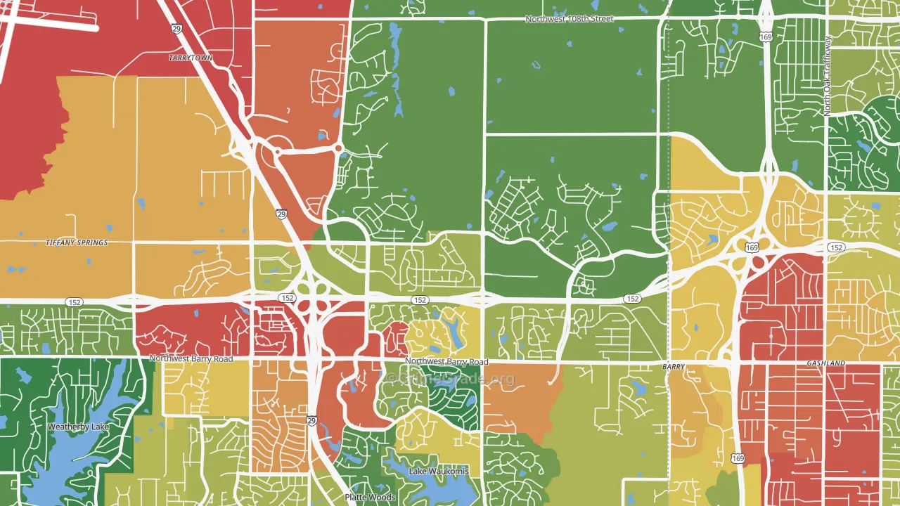 64154, MO Map of Theft Rates