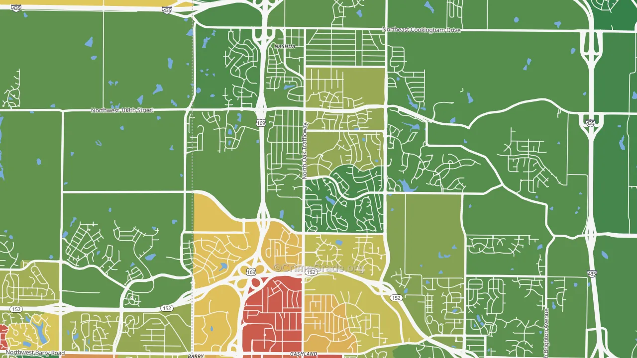 64155, MO Map of Theft Rates