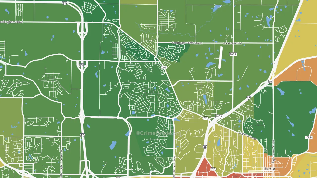 64157, MO Map of Theft Rates