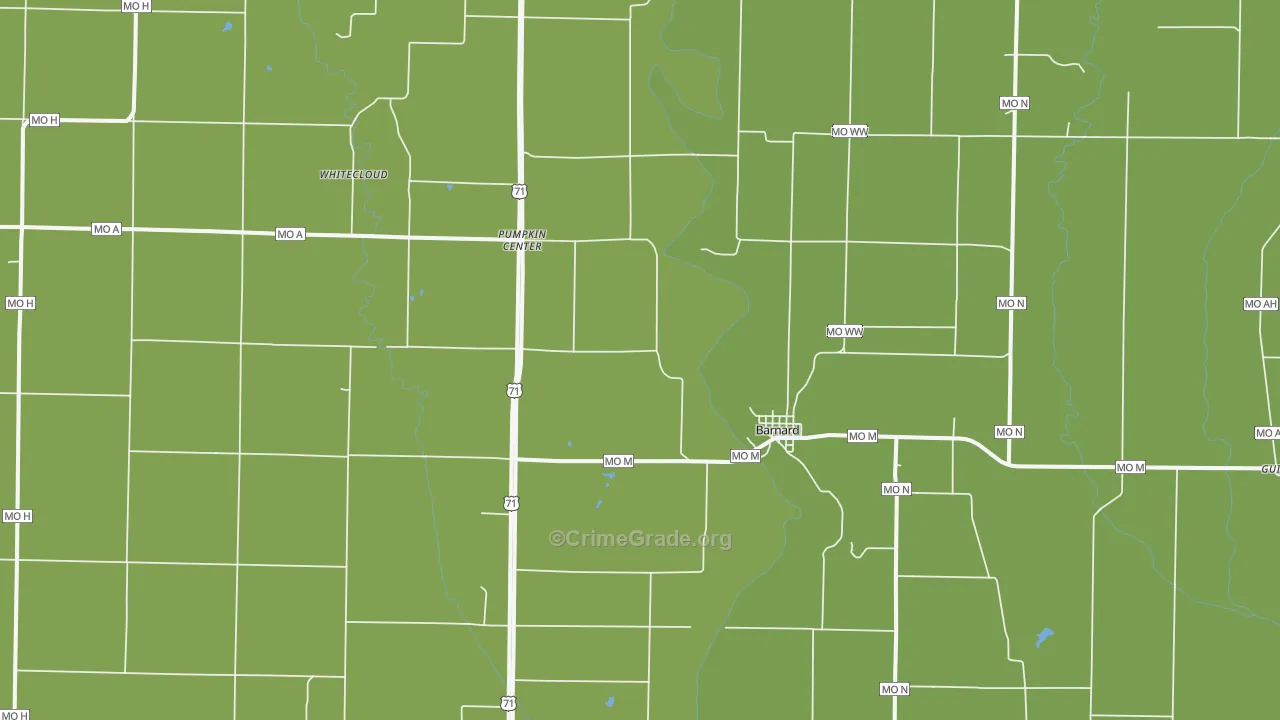64423, MO Map of Theft Rates