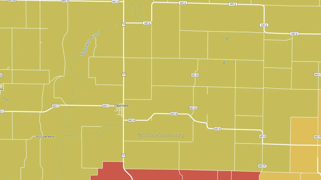 64431, MO Map of Theft Rates