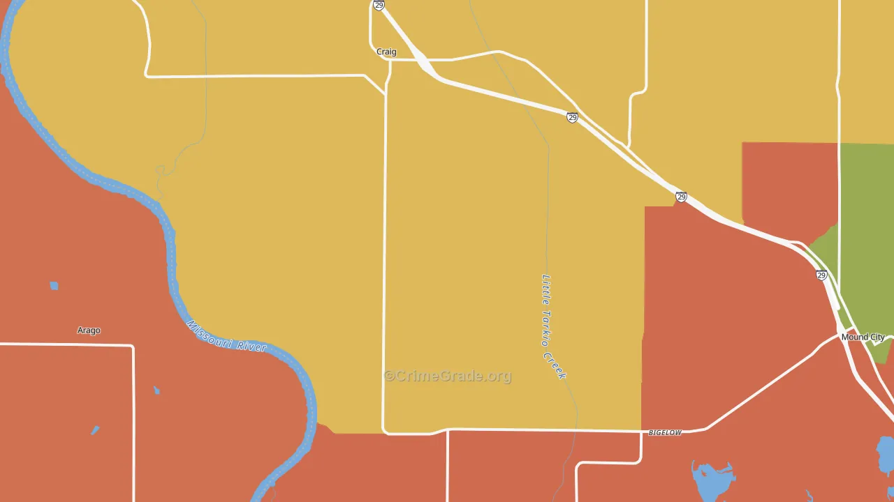 64437, MO Map of Theft Rates