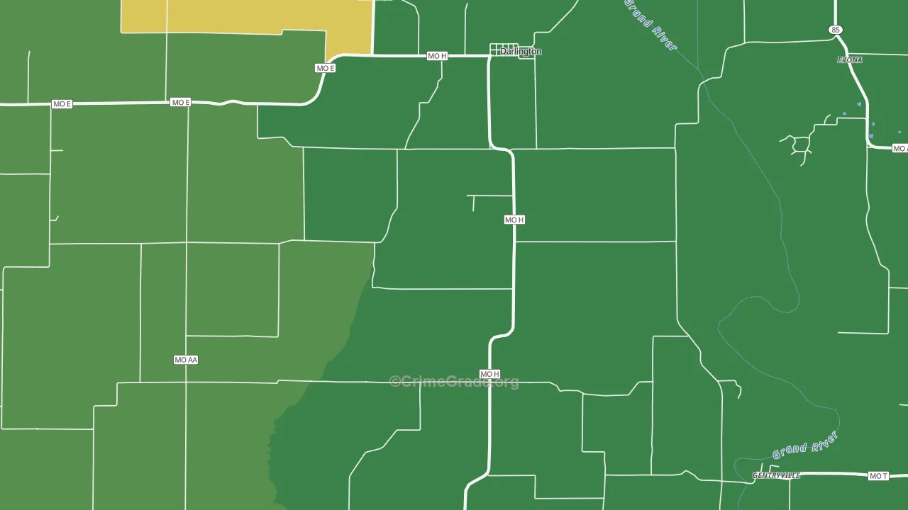 64438, MO Map of Theft Rates