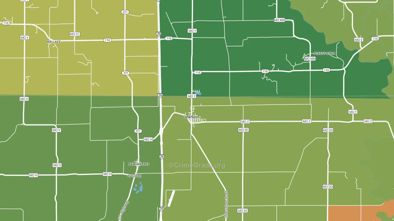 64439, MO Map of Theft Rates