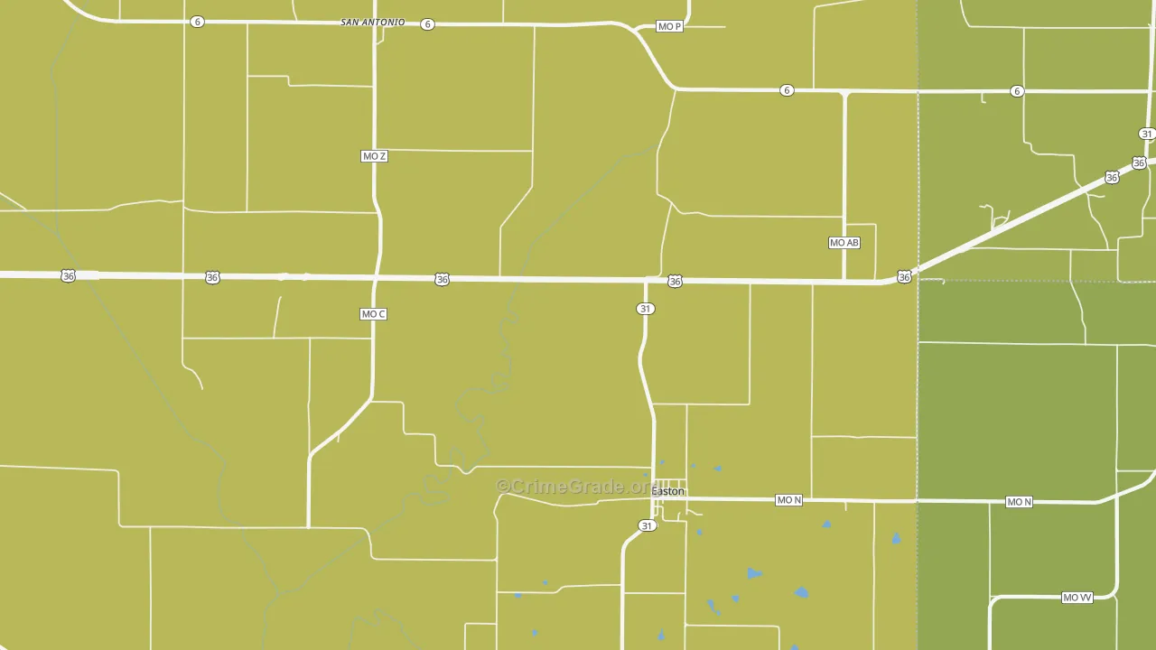 64443, MO Map of Theft Rates