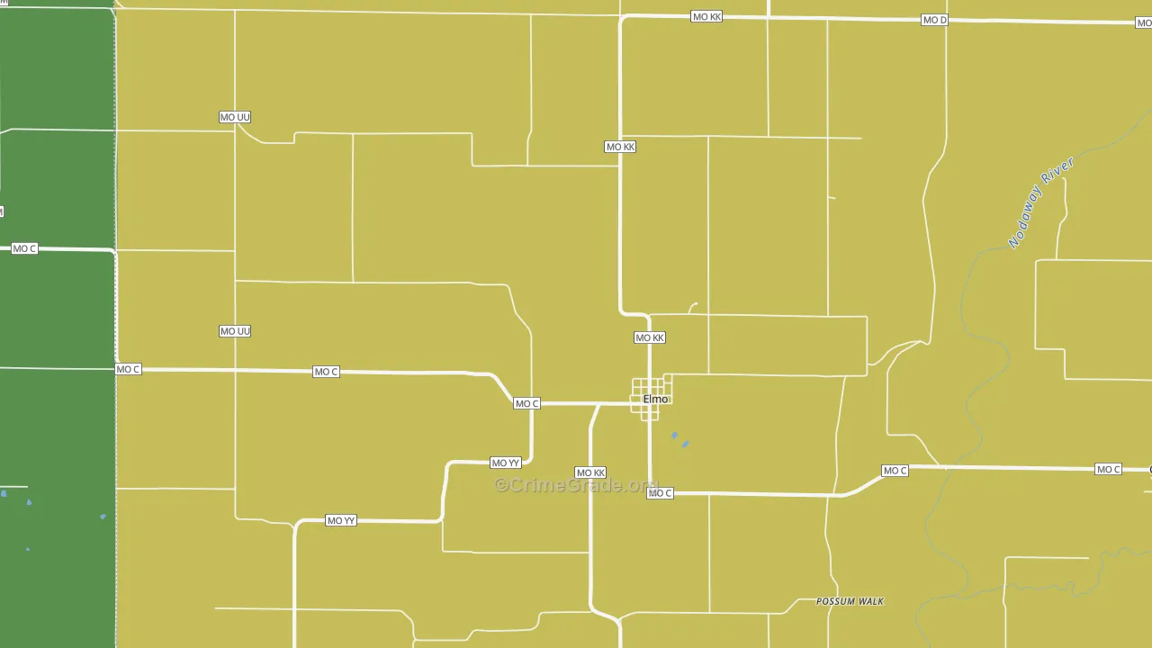 64445, MO Map of Theft Rates