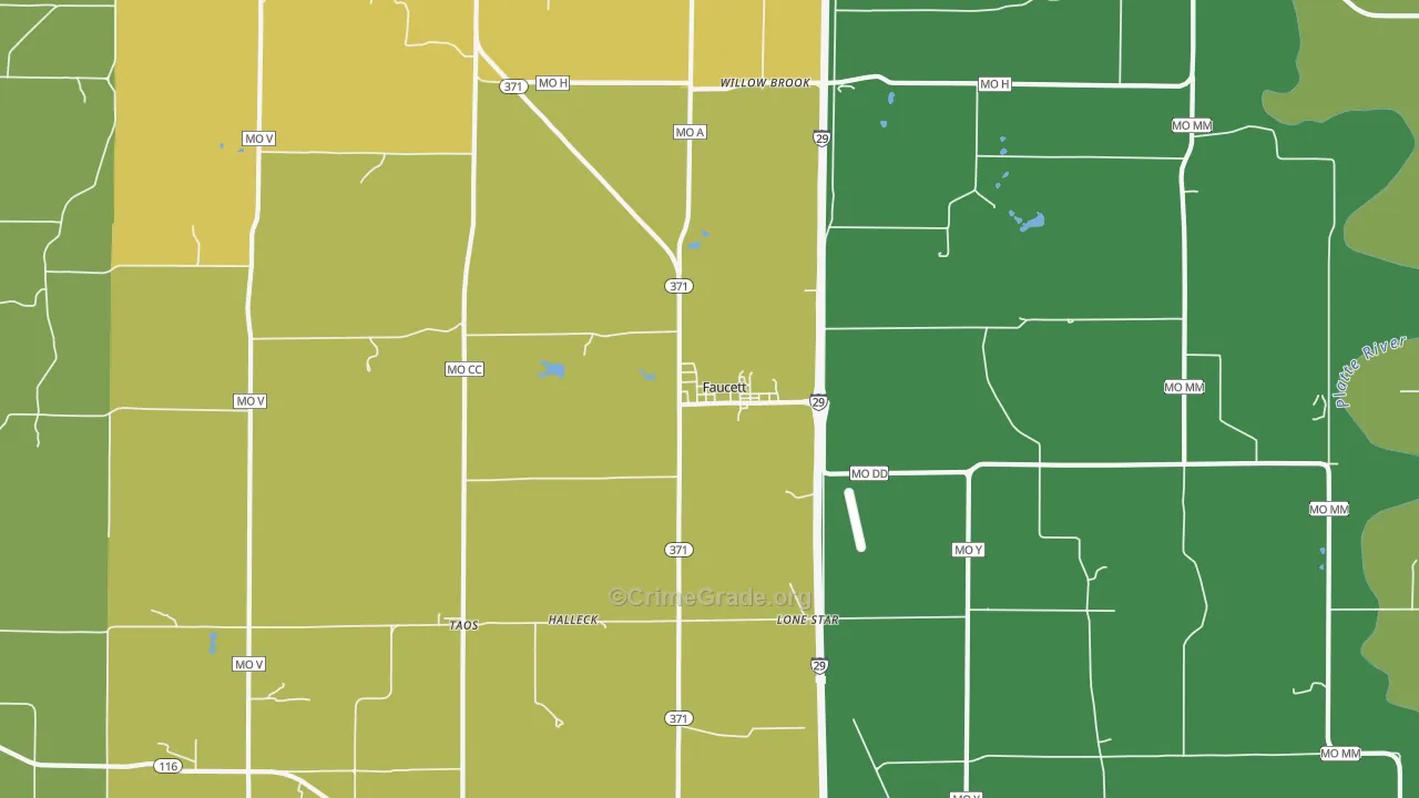 64448, MO Map of Theft Rates