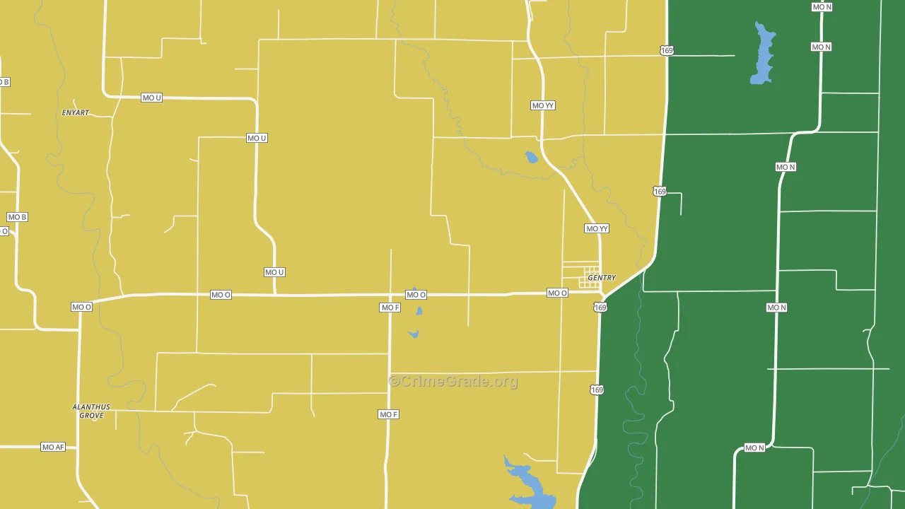 64453, MO Map of Theft Rates