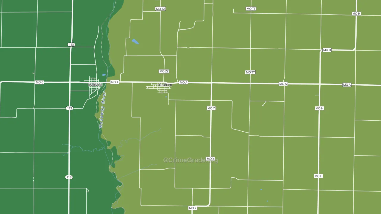 64455, MO Map of Theft Rates
