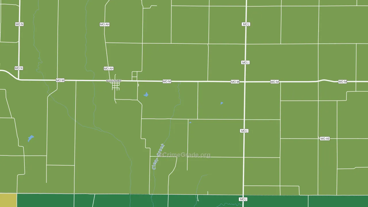 64457, MO Map of Theft Rates