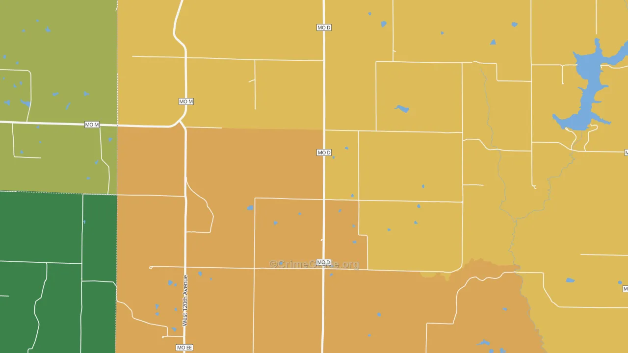 64467, MO Map of Theft Rates