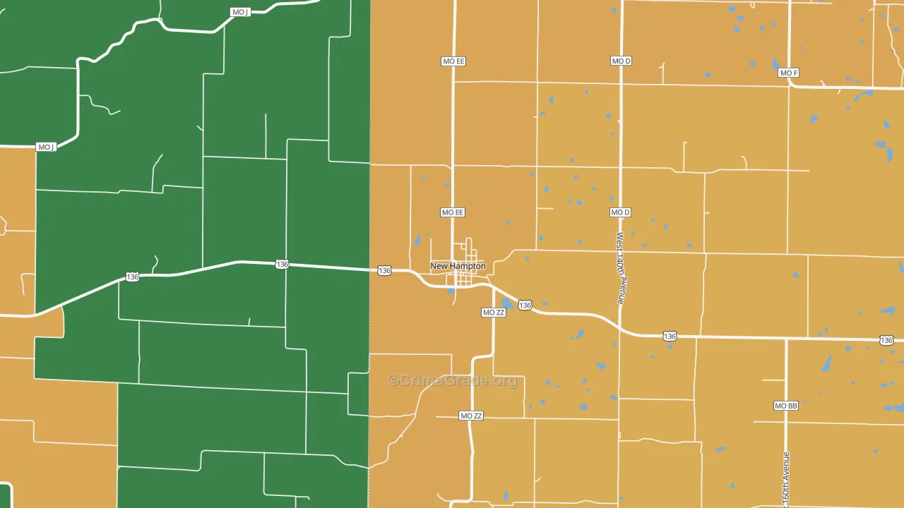 64471, MO Map of Theft Rates
