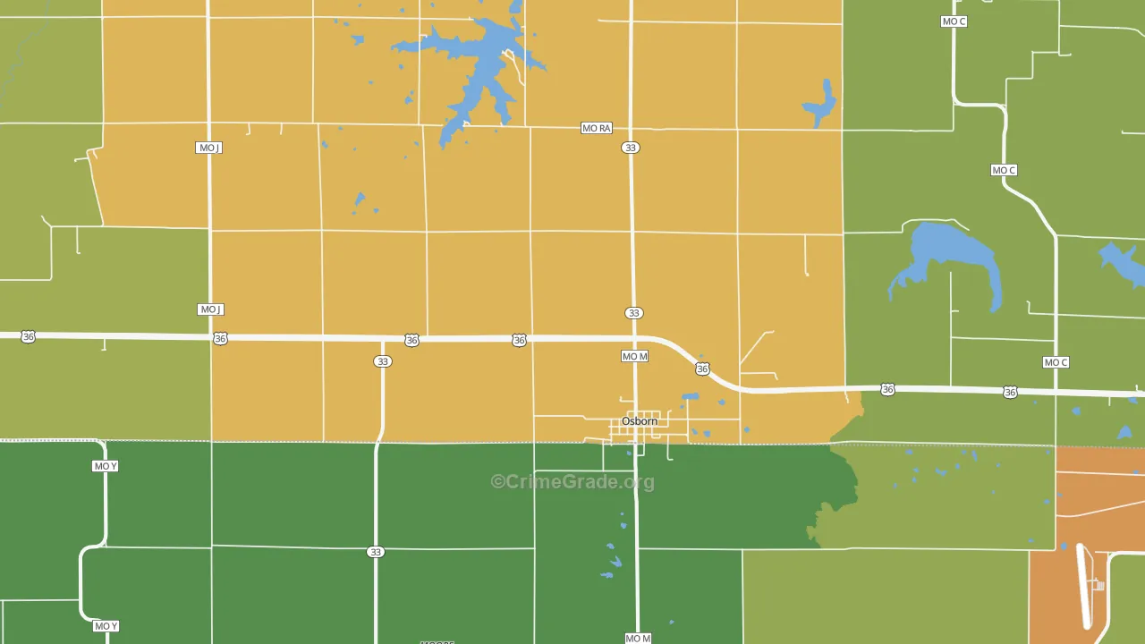 64474, MO Map of Theft Rates