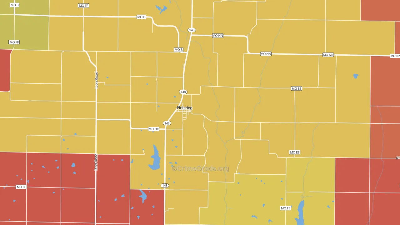 64476, MO Map of Theft Rates