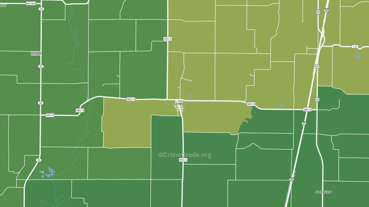 64493, MO Map of Theft Rates