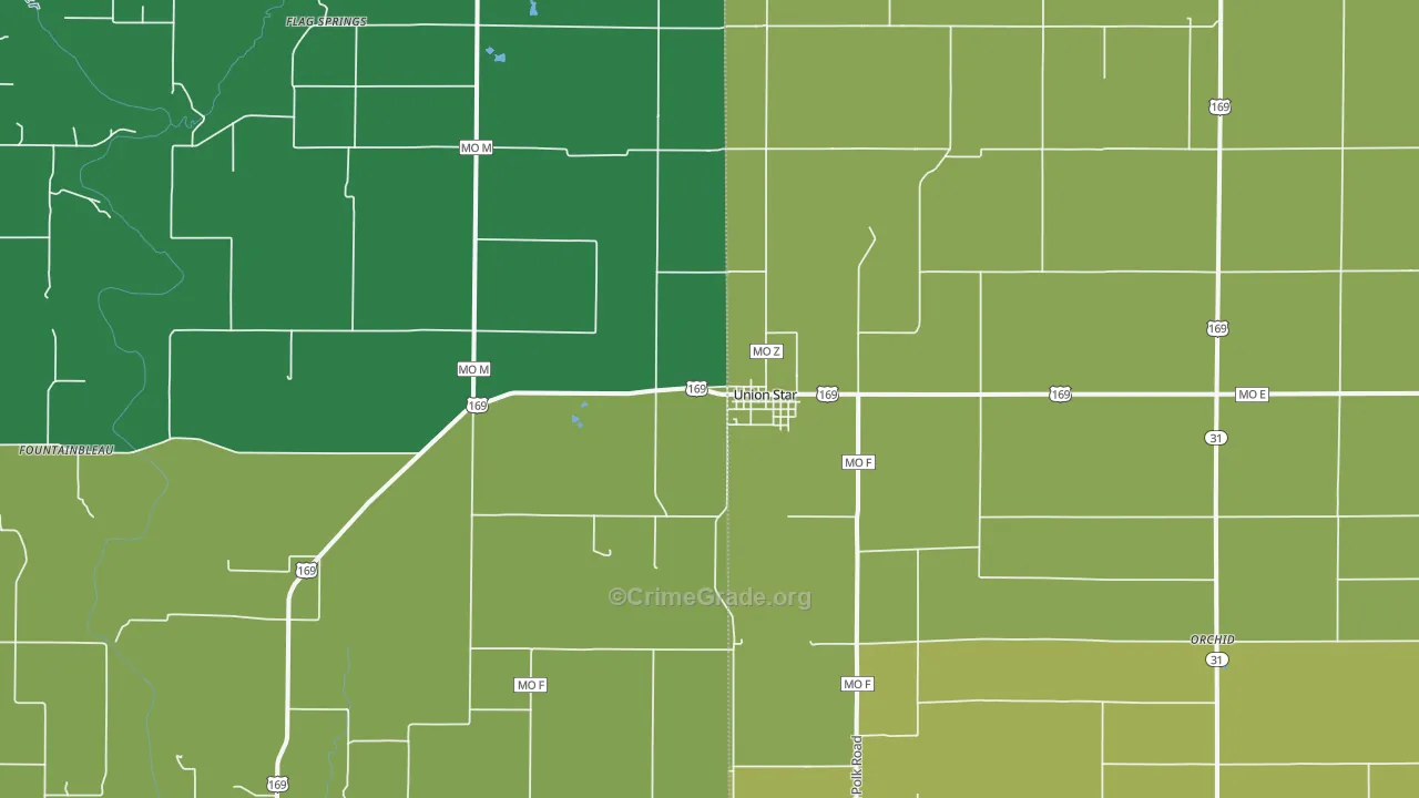 64494, MO Map of Theft Rates