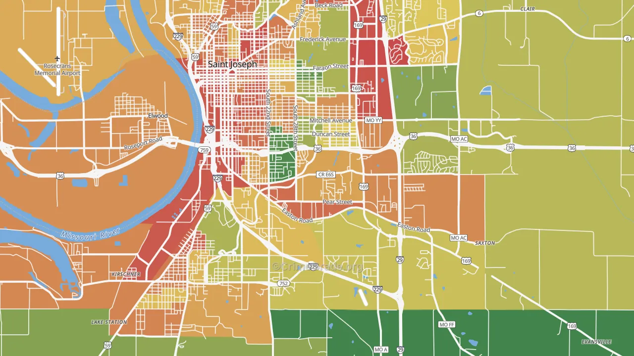 64503, MO Map of Theft Rates