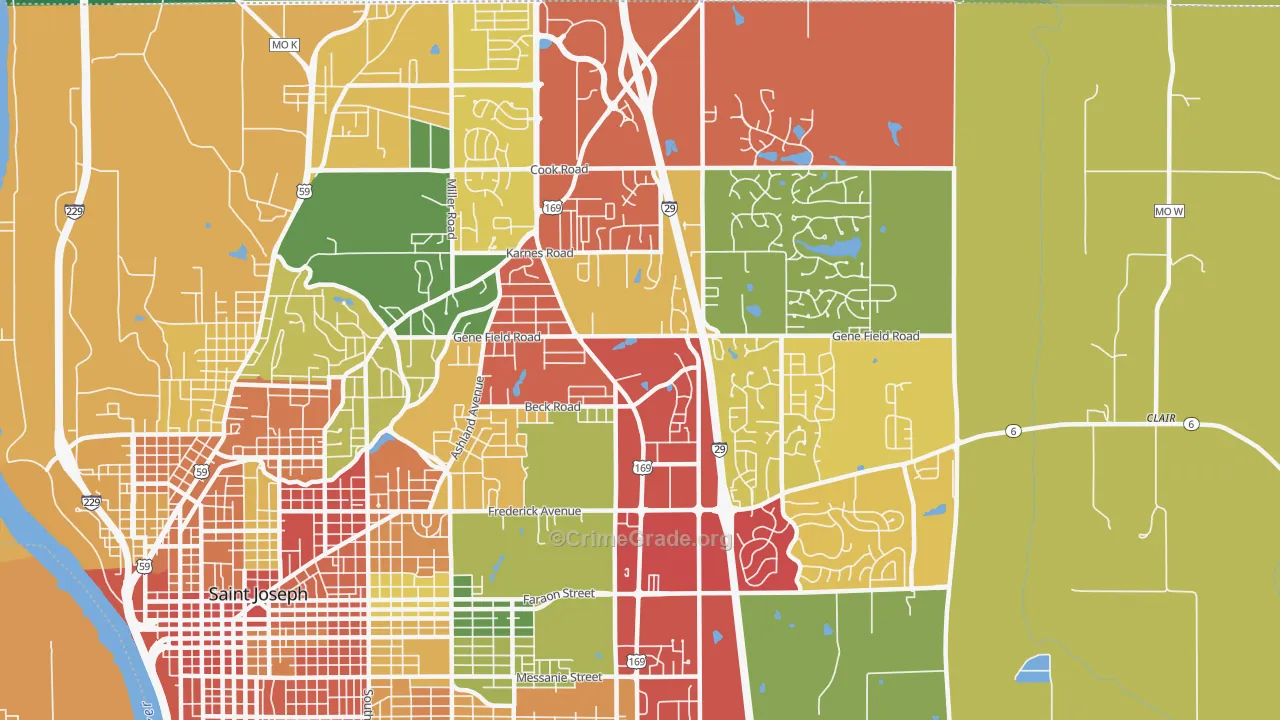 64506, MO Map of Theft Rates