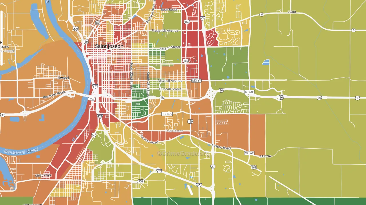64507, MO Map of Theft Rates