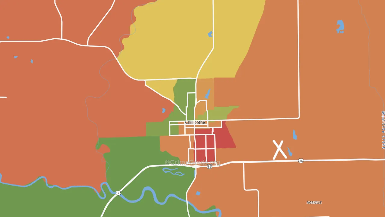 64601, MO Map of Theft Rates