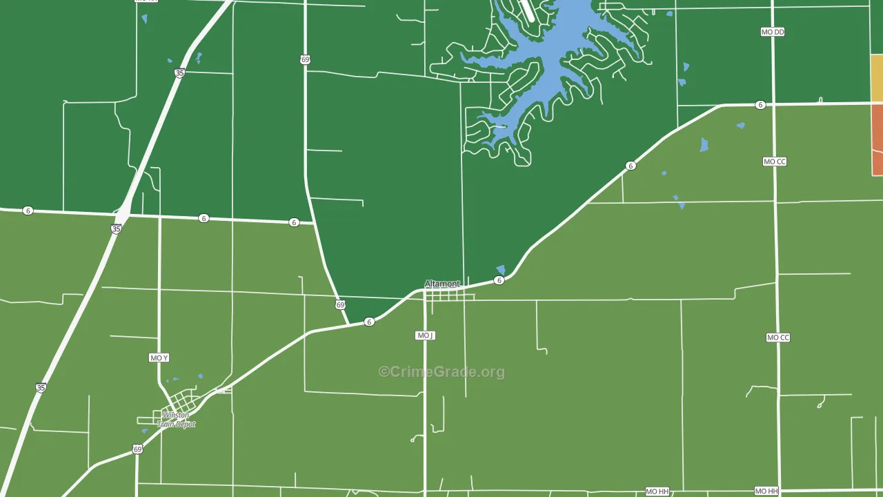 64620, MO Map of Theft Rates