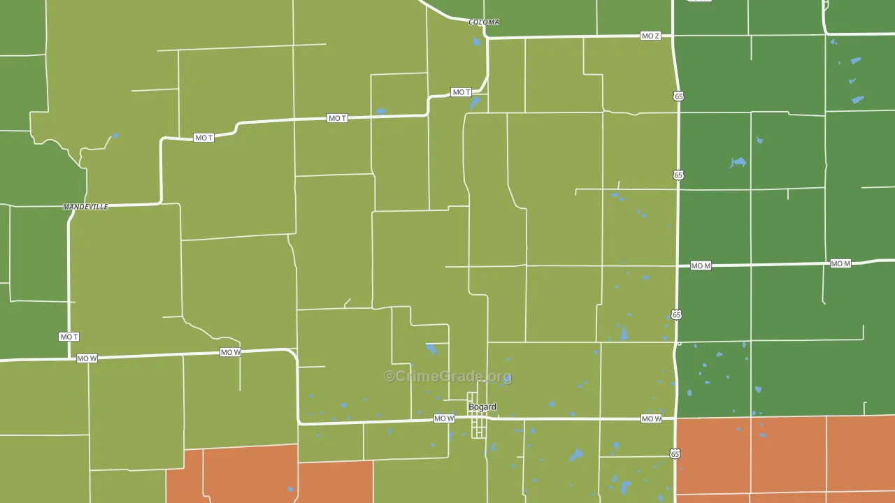 64622, MO Map of Theft Rates