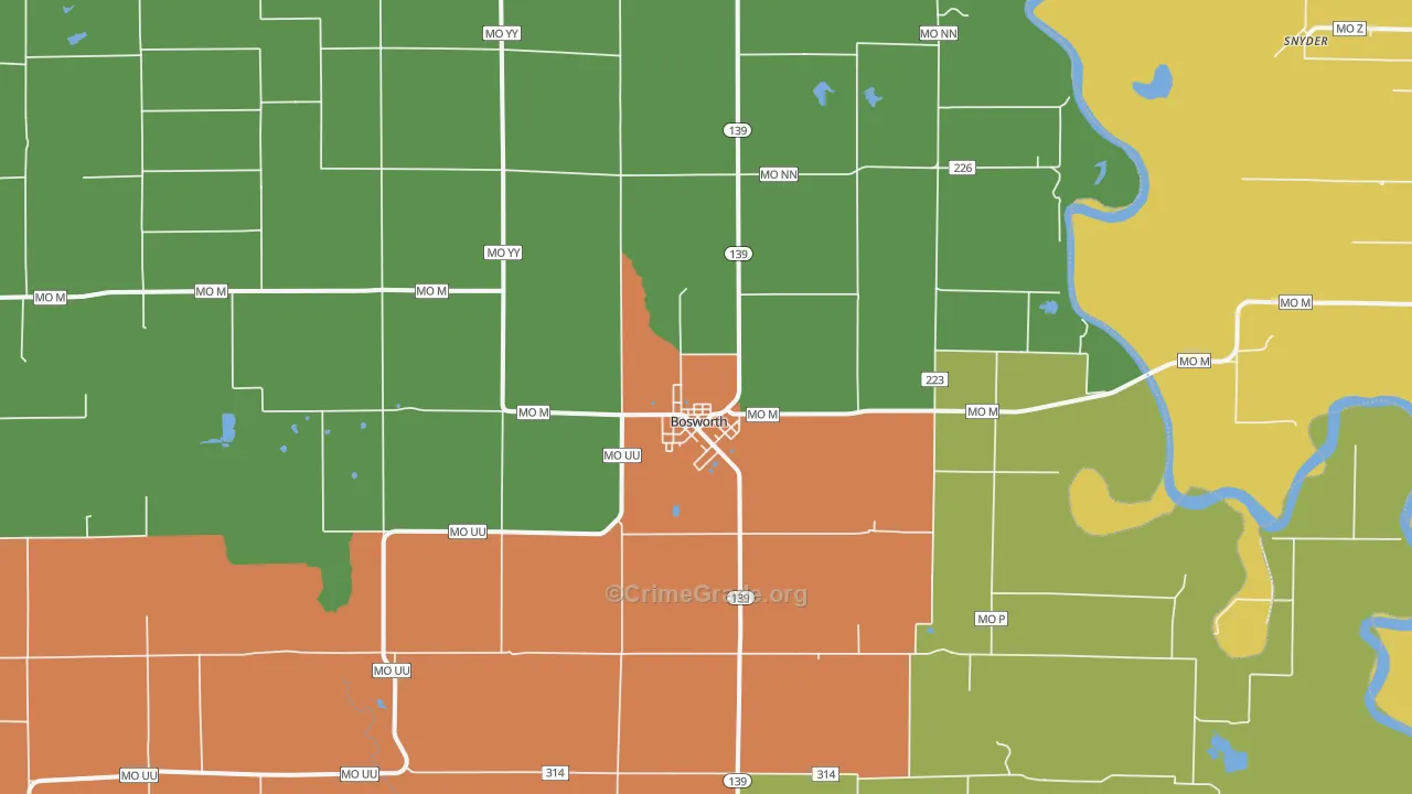 64623, MO Map of Theft Rates