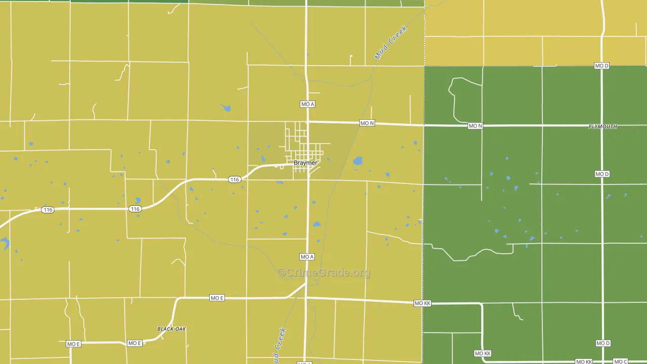 64624, MO Map of Theft Rates
