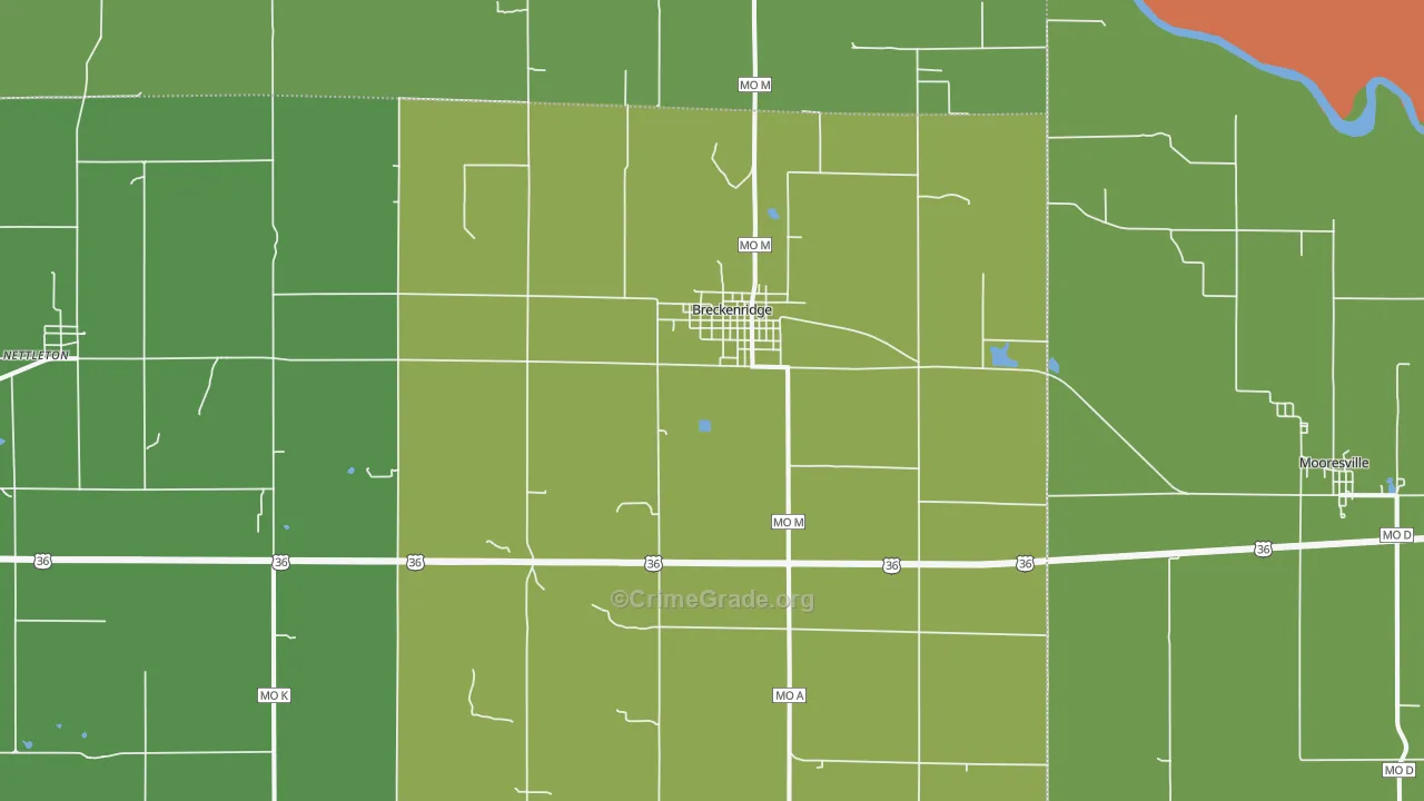 64625, MO Map of Theft Rates