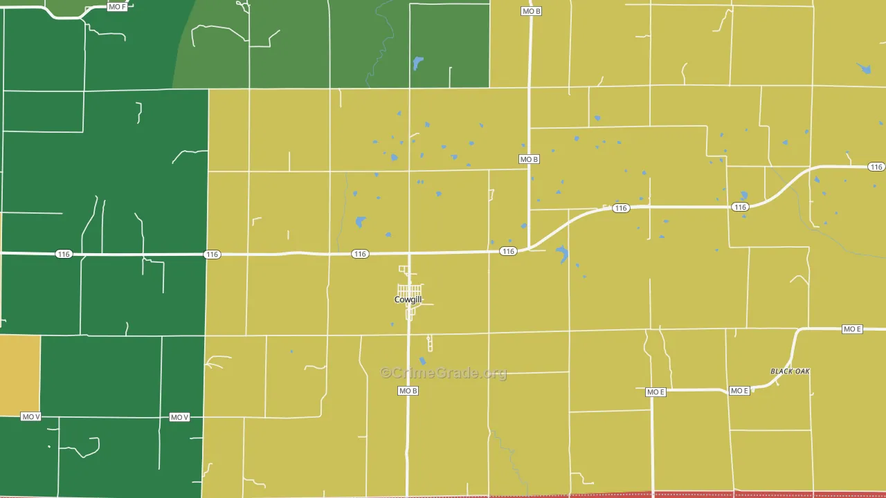 64637, MO Map of Theft Rates