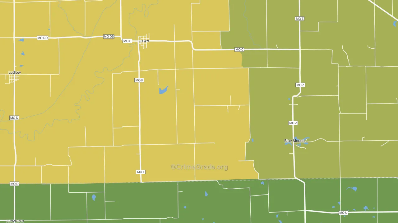 64638, MO Map of Theft Rates