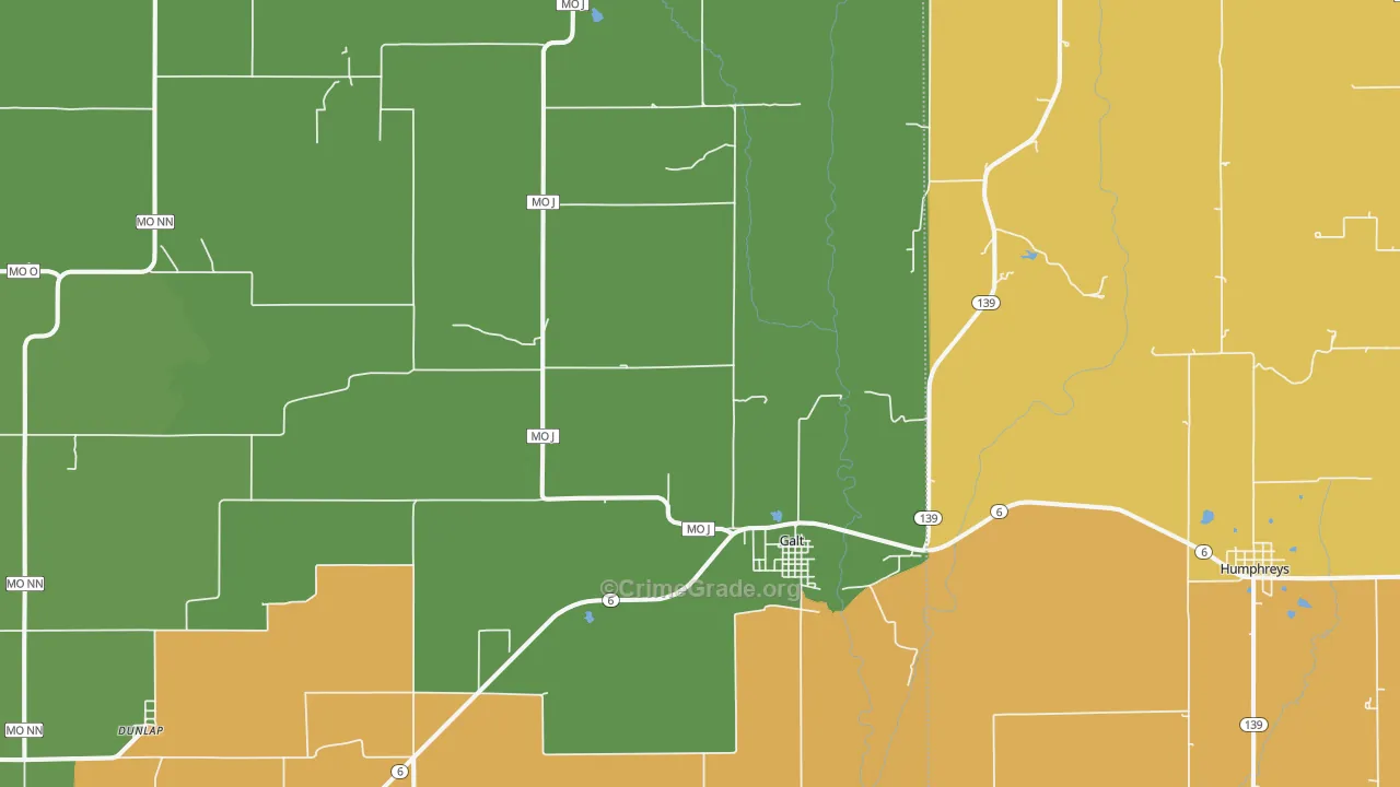 64641, MO Map of Theft Rates